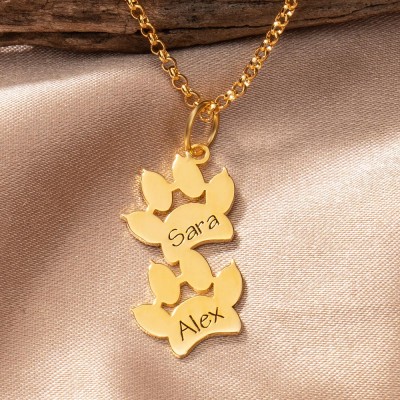 Personalised Pet Paw Necklace with Pet Name For Pet Mum Gifts