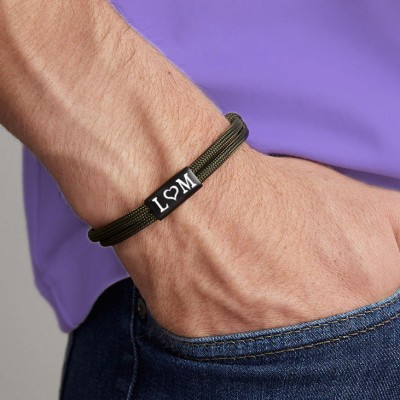Personalised Men's Bead Bracelet Gift For Boyfriend Valentine's Day Gift Ideas