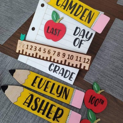 Personalised Interchangeable Back to School Sign Kit