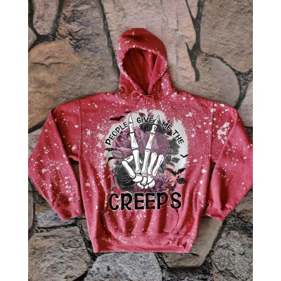 People Give Me The Creeps Vintage Sweatshirt Hoodie For Gift Ideas