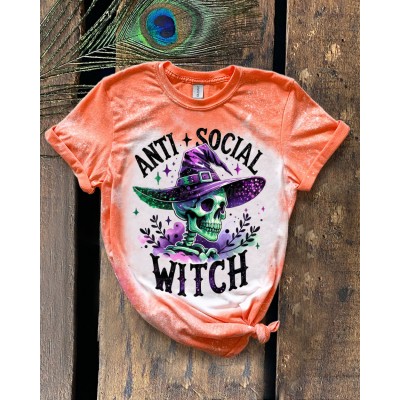 Spooky Anti Socia Witch Vintage Sweatshirt Hoodie For Halloween Gift Ideas