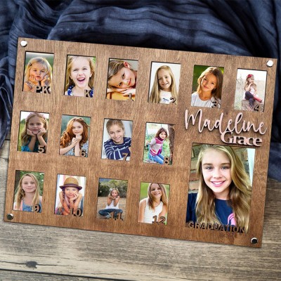 Personalised 3D K-12 School Years Photo Frame Display Back to School Gifts