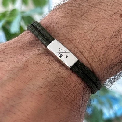 Personalised Men's Bead Bracelet For Husband Boyfriend Gifts