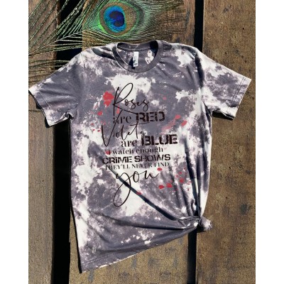 Halloween Crime Shows Bleached Vintage Sweatshirt Hoodie For Gift Ideas