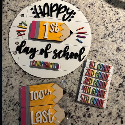 Personalised Interchangeable Back to School Sign 1st Day of School Photo Prop