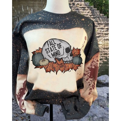 Halloween Fall State of Mind Sweatshirt Hoodie For Gift Ideas