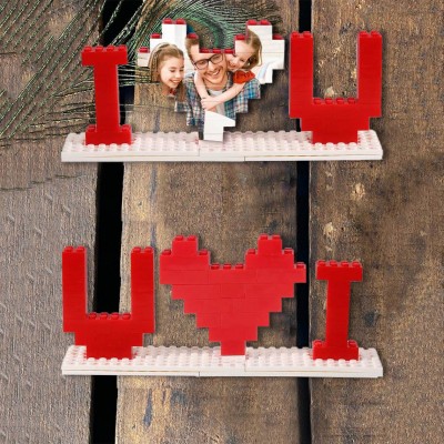 Personalised Photo Building Block Puzzle For Dad Father's Day Gift