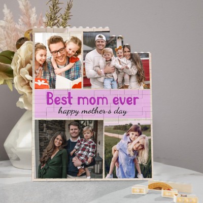Personalised Photo Building Block Puzzle For Mum Mother's Day Gift