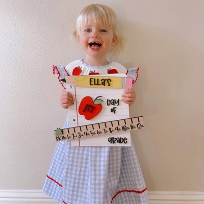 Personalised Interchangeable Back to School Sign Kit
