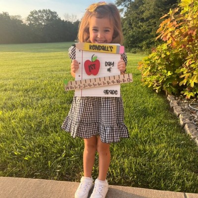 Personalised Interchangeable Back to School Sign Kit