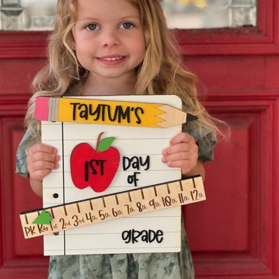Personalised Interchangeable Back to School Sign Kit