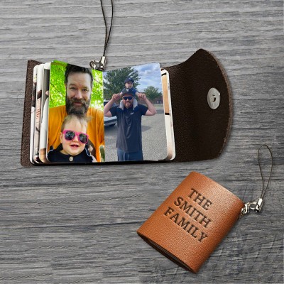 Personalised Mini Photobook Keychain For Family Father's Day Gift