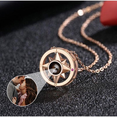 Personalised Photo Projection Necklace For Soulmate Valentine's Day
