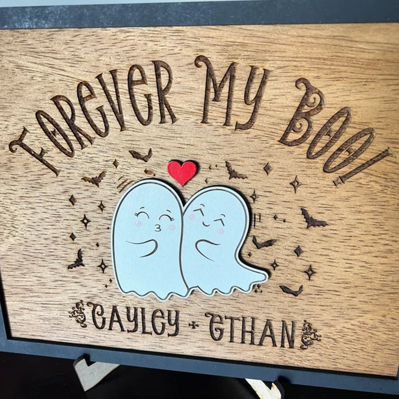 Personalisierte Für Immer Meine Boo Zeichen Halloween Paar Spooky Saison lustig Home Decor