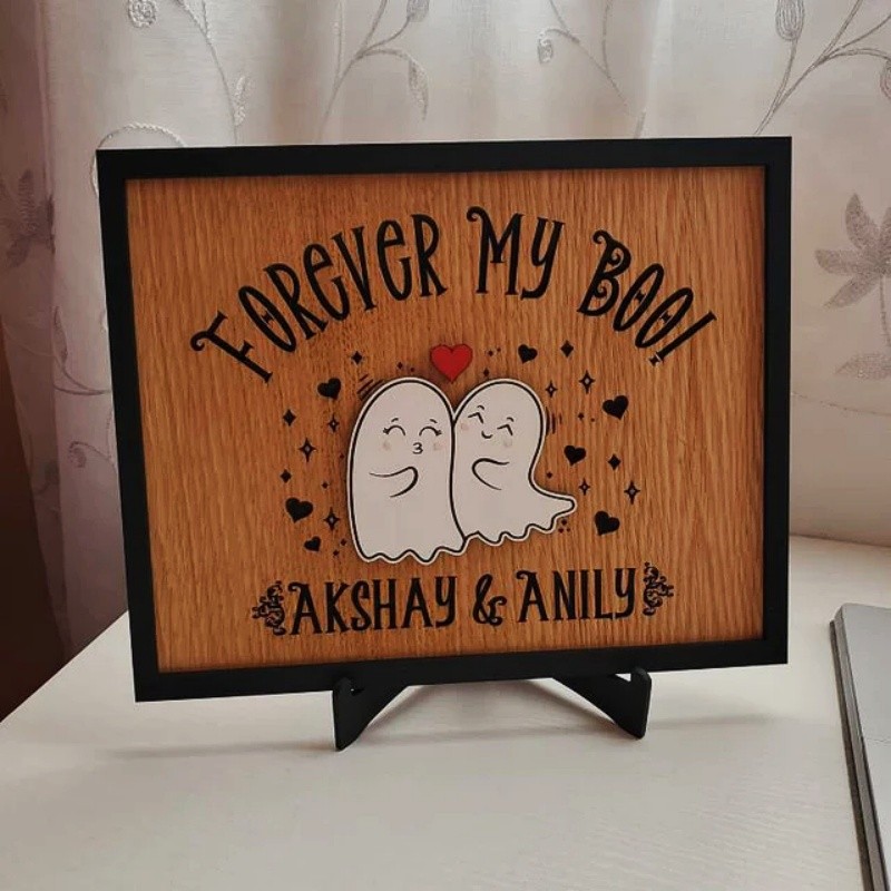Personalisierte Für Immer Meine Boo Zeichen Halloween Paar Spooky Saison lustig Home Decor
