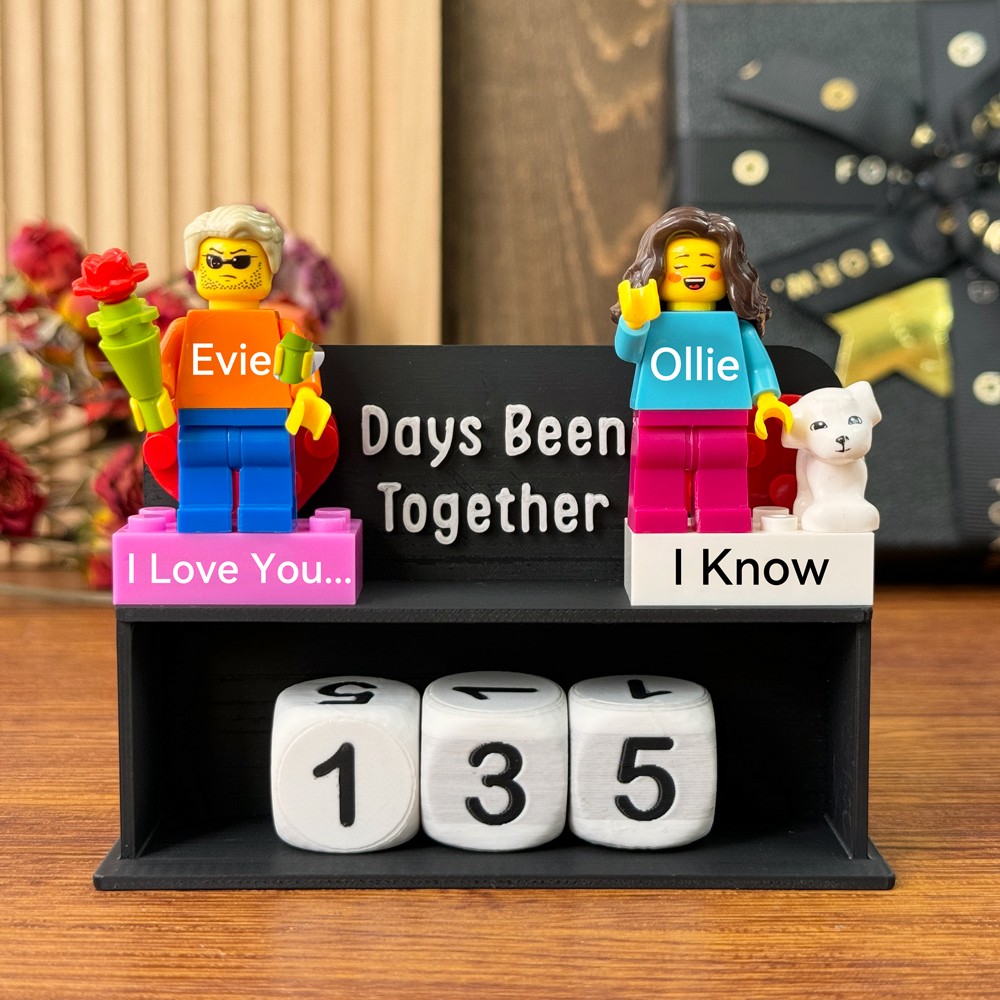 Personalisiertes Paar-Minifiguren Als Valentinstagsgeschenk