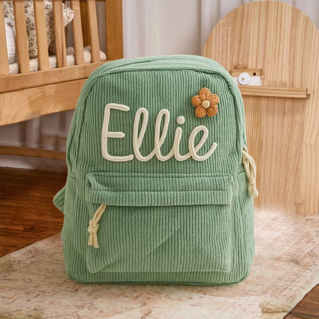 Personalisierter Kinderrucksack mit Namen, Schultasche für Mädchen und Jungen, Geschenk zum Schulanfang