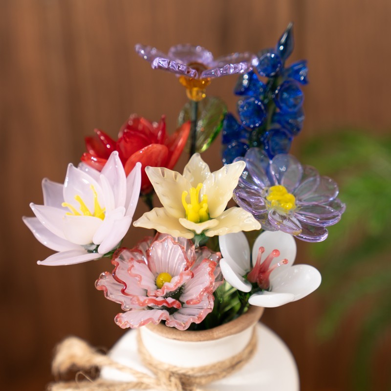 Benutzerdefinierte Glas Geburt Monat Blume Jan bis Dez Einzigartige Muttertag Geschenk für Mama oder Oma
