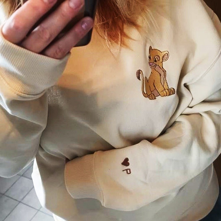 Personalisierte Gestickte Paar Lovely Zeichen Hoodie für Valentinstag Geschenk