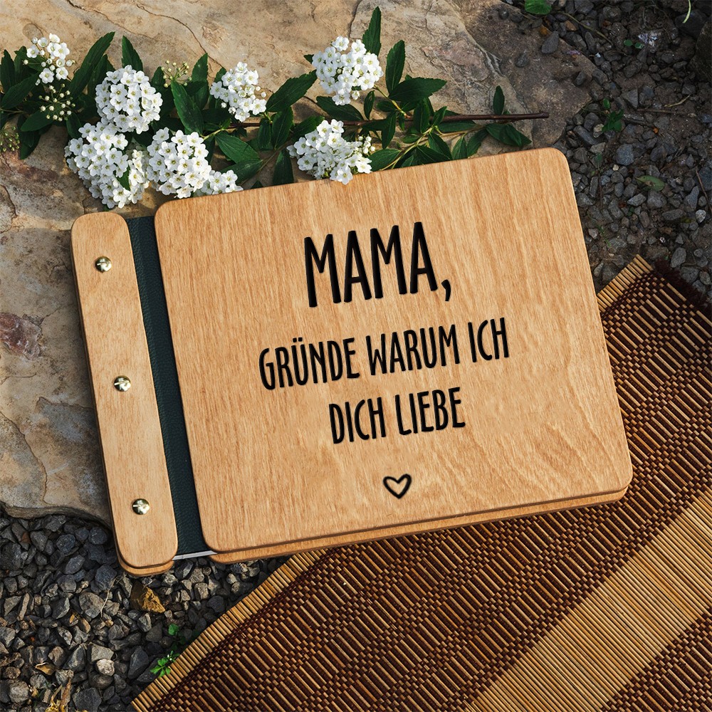 Unsere hölzerne Abenteuer Buch personalisierte Leder Fotoalbum für Valentinstag Jahrestag Geschenkideen