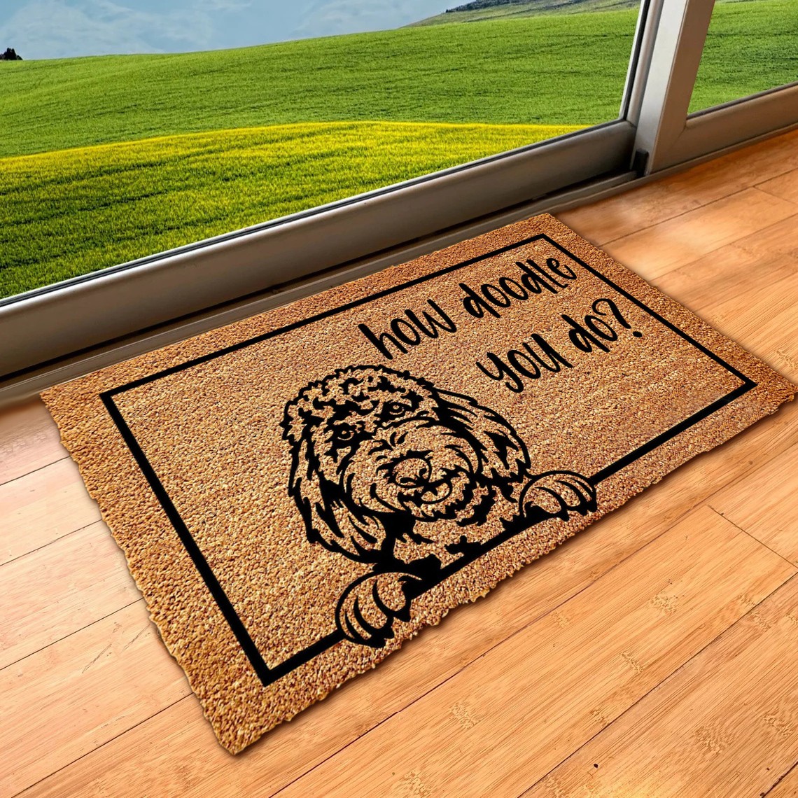 Wie Doodle Sie Fußmatte Willkommen Housewarming Geschenk