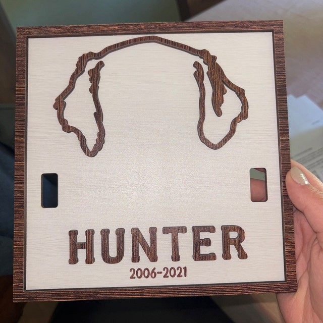 Personalisierte Hundehalsband Pet Memorial Frame Haustier Verlust Geschenke
