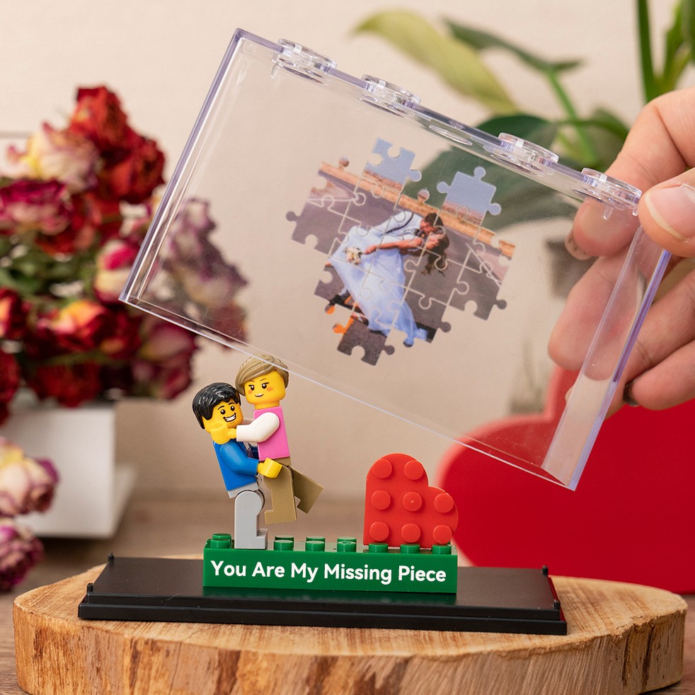 Personalisierte Paar-Minifiguren Als Valentinstagsgeschenk Für Freund Und Freundin