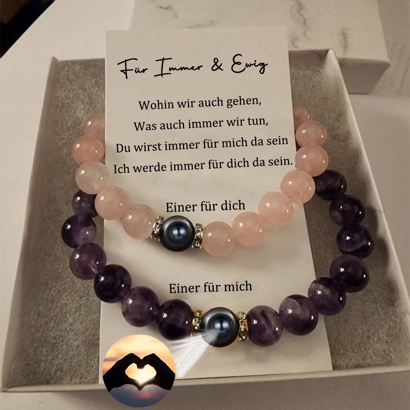 Personalisierte Magnetic Memory Armband für Paare Valentinstag Geburtstag Hochzeit Geschenke