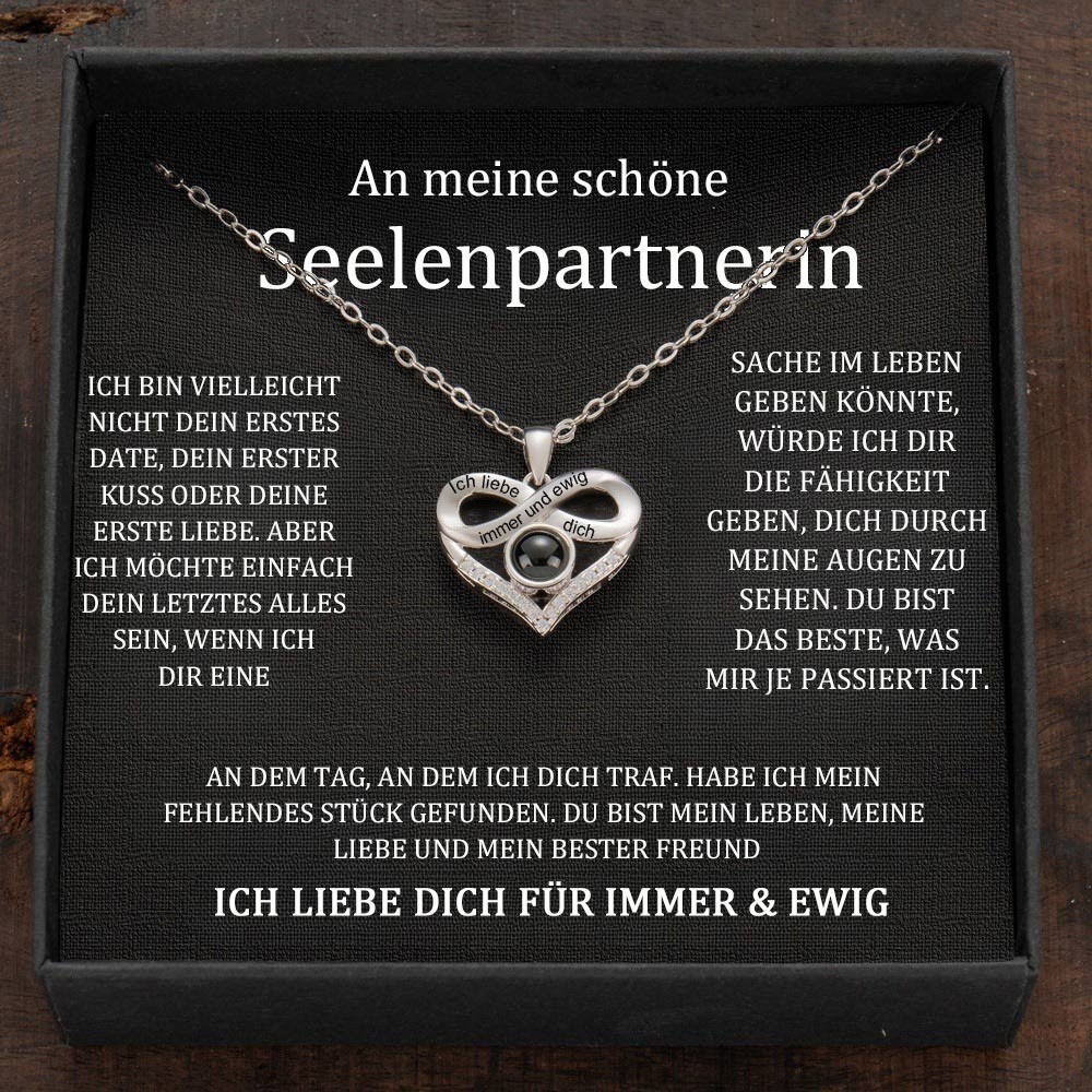 Benutzerdefinierte Foto Projektion Halskette Geburtstag Jahrestag Geschenkideen für Soulmate