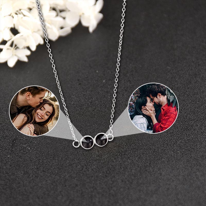 Personalisierte Foto Projektion Halskette für Soulmate Valentinstag