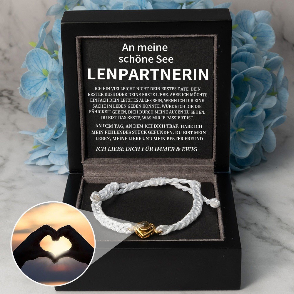 Personalisierte Foto Projektion Armband Valentinstag Jahrestag Geschenkideen für Soulmate
