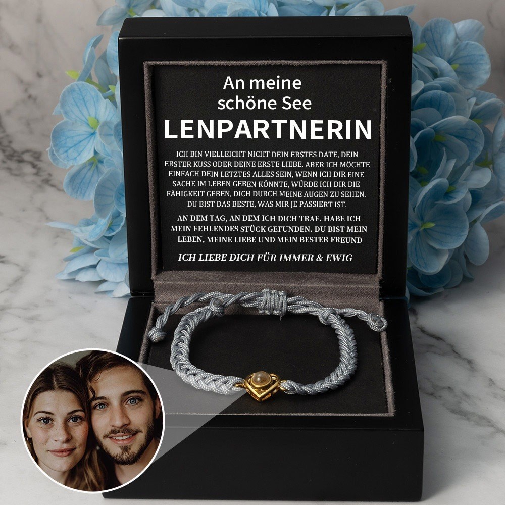 Personalisierte Foto Projektion Armband Valentinstag Jahrestag Geschenkideen für Soulmate