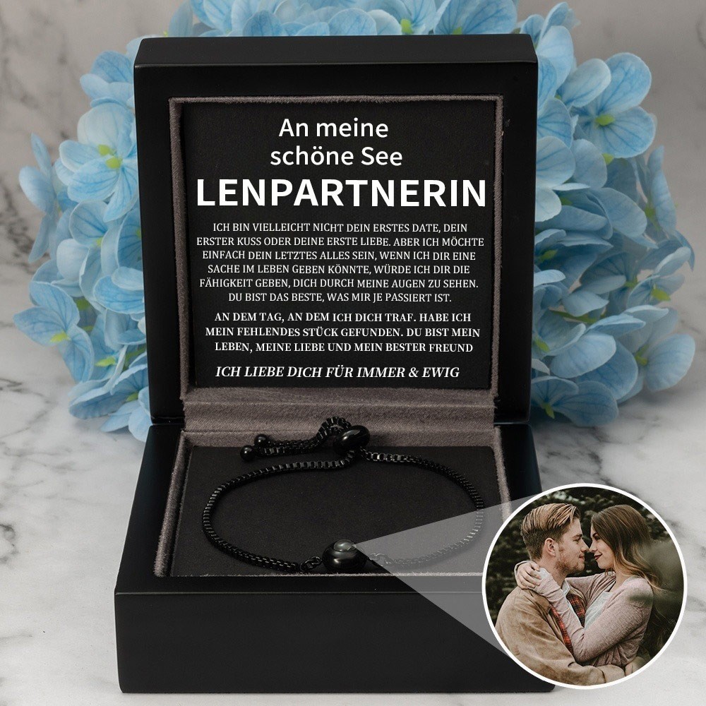 Personalisierte Foto Projektion Armband Valentinstag Jahrestag Geschenkideen für Soulmate