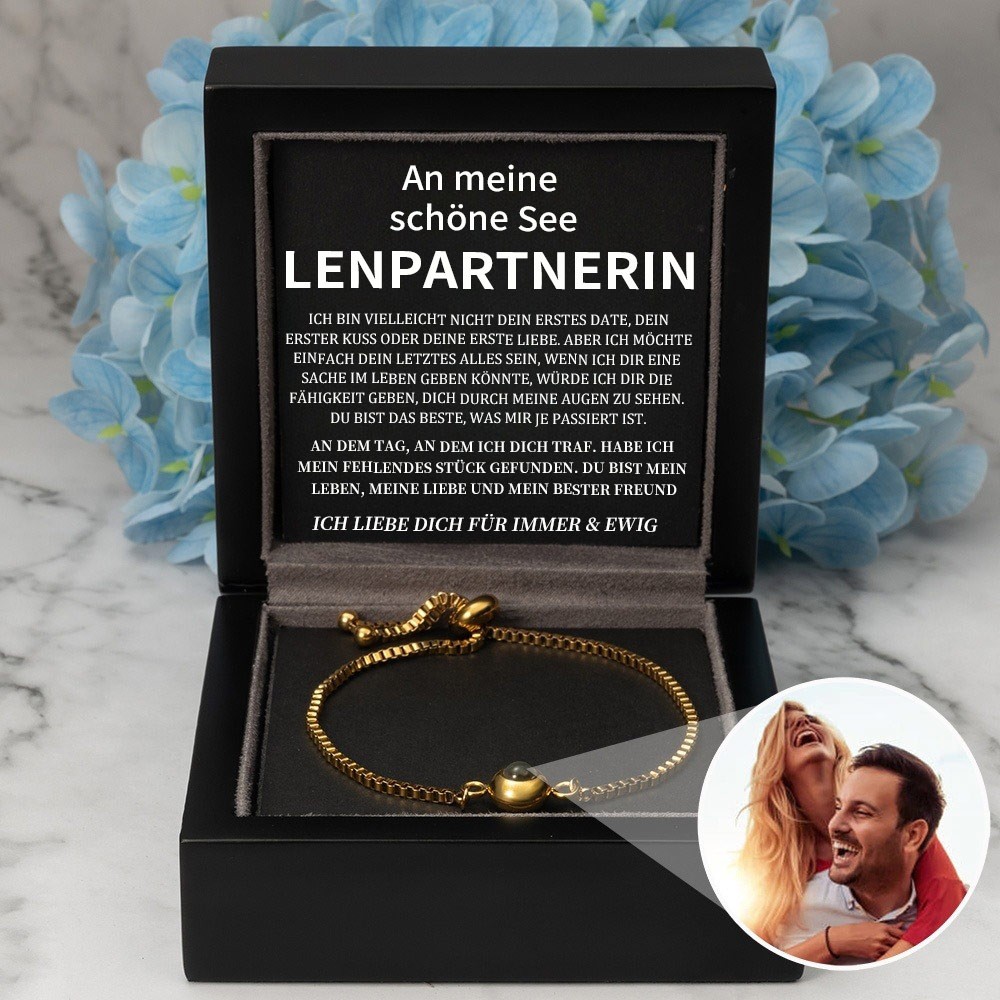 Personalisierte Foto Projektion Armband Valentinstag Jahrestag Geschenkideen für Soulmate