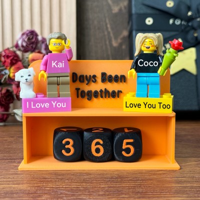 Personalisierte Paar-Minifiguren Als Valentinstagsgeschenk