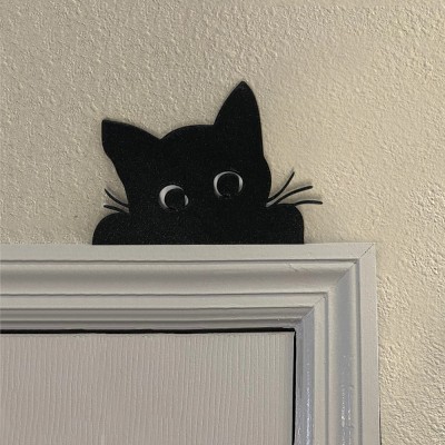 Halloween Schwarze Katze Tür Topper Home Decor