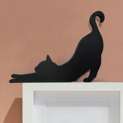 Halloween Lustige Schwarze Katze Tür Topper Home Corner Decor