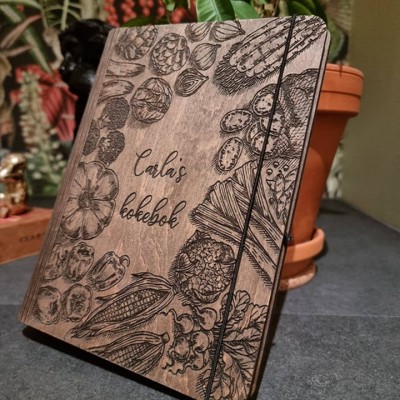 Personalisiertes Holz Rezept Buch Blank Binder Kochbuch für Mama Oma Familie Weihnachten Jahrestag Geschenk