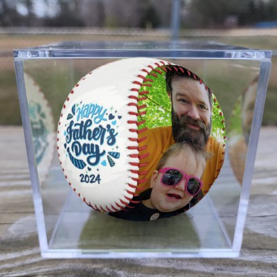 Benutzerdefinierte Foto Baseball für den Vatertag Geschenk