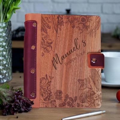 Personalisierte Rezeptbuch Blank Binder Kochbuch für Mama Oma Familie Weihnachten Jahrestag Geschenk