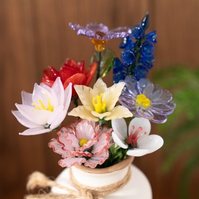 Benutzerdefinierte Glas Geburt Monat Blume Jan bis Dez Einzigartige Muttertag Geschenk für Mama oder Oma