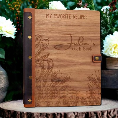 Personalisierte Rezeptbuch Blank Binder Kochbuch für Familie Weihnachten Jahrestag Geschenk
