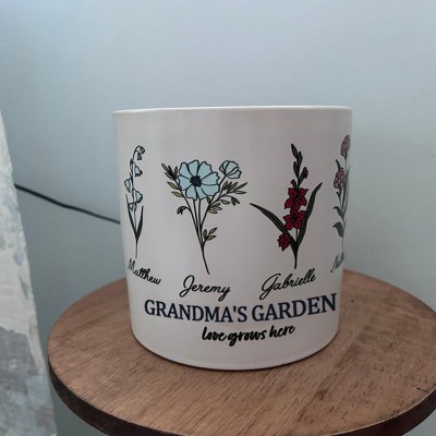 Personalisierte Geburt Monat Blumentopf Einzigartig für Oma Mama Weihnachtsgeschenk
