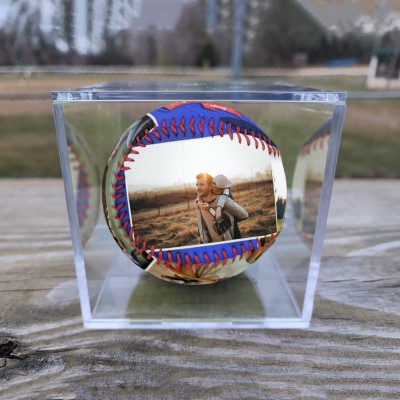 Benutzerdefinierte Foto Baseball für den Vatertag Geschenk