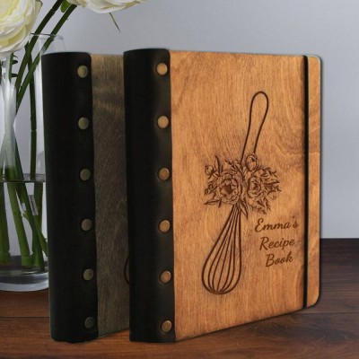 Personalisierte Rezeptbuch Blank Binder Kochbuch für Familie Weihnachten Jahrestag Geschenk