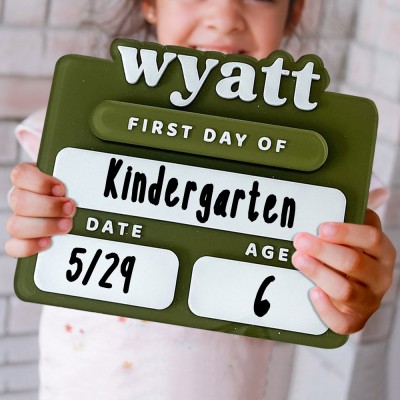 Personalisierte Acryl ersten Tag der Schule Zeichen zurück zu Schule Foto Requisite für Kinder Geschenk
