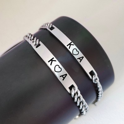 Individuelles Paar Armband mit benutzerdefinierten Namen für Valentinstag Jahrestag Geschenkideen
