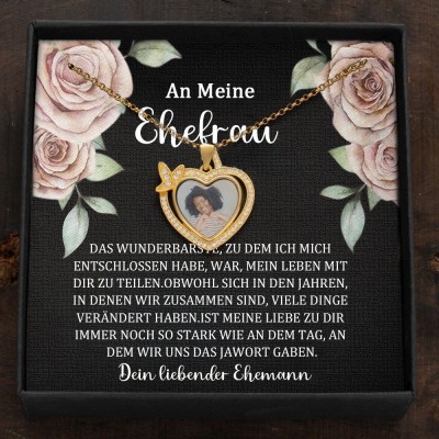 Benutzerdefinierte Foto-Halskette Geburtstag Jahrestag Geschenkideen für Soulmate