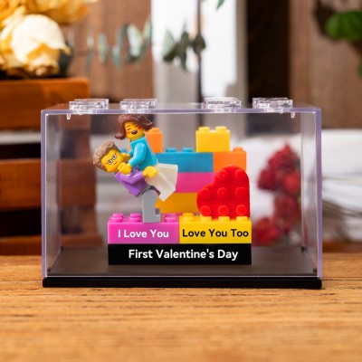 Personalisiertes Paar-Minifiguren Mit Namen Als Valentinstagsgeschenk