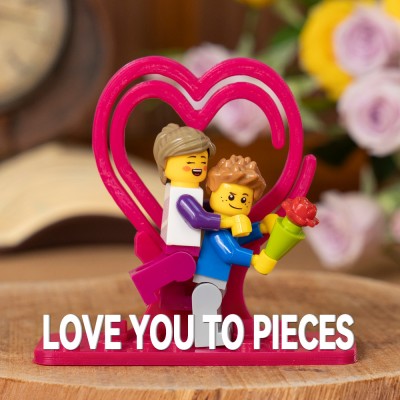 Personalisiertes Paar-Minifiguren Mit Ihren Namen Als Valentinstagsgeschenk